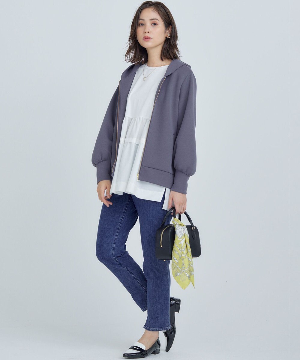 組曲 ダンボールジャージー ジップアップパーカー 