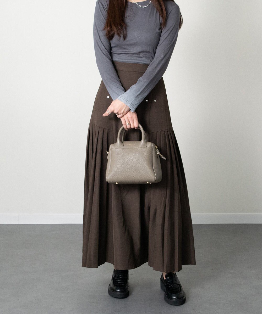 INTER-CHAUSSURES 【CHRISTIAN VILLA】ベーシックレザーハンドバッグ 