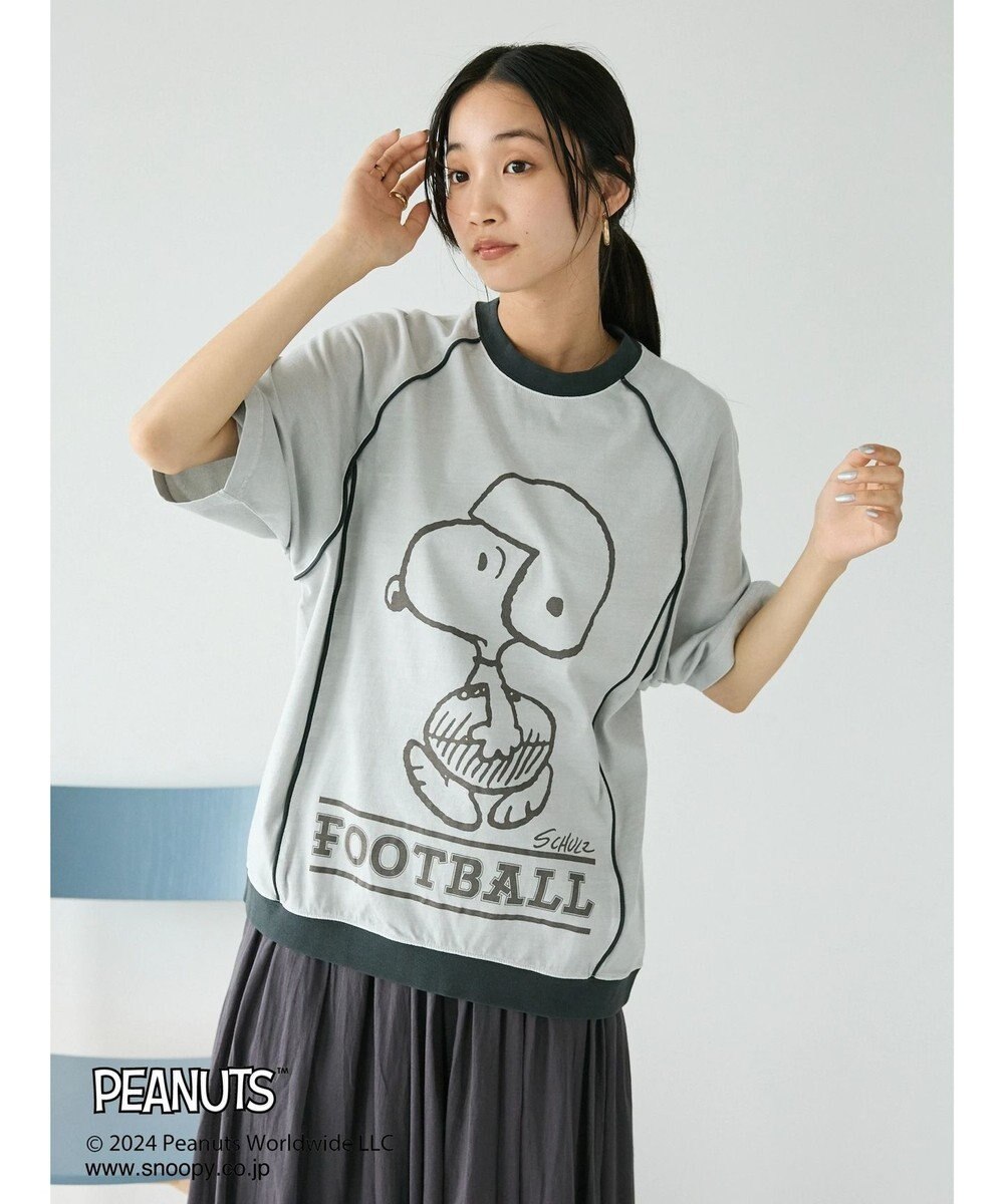CRAFT STANDARD BOUTIQUE 【ユニセックス】PEANUTS/スヌーピー 切り替えTシャツ 