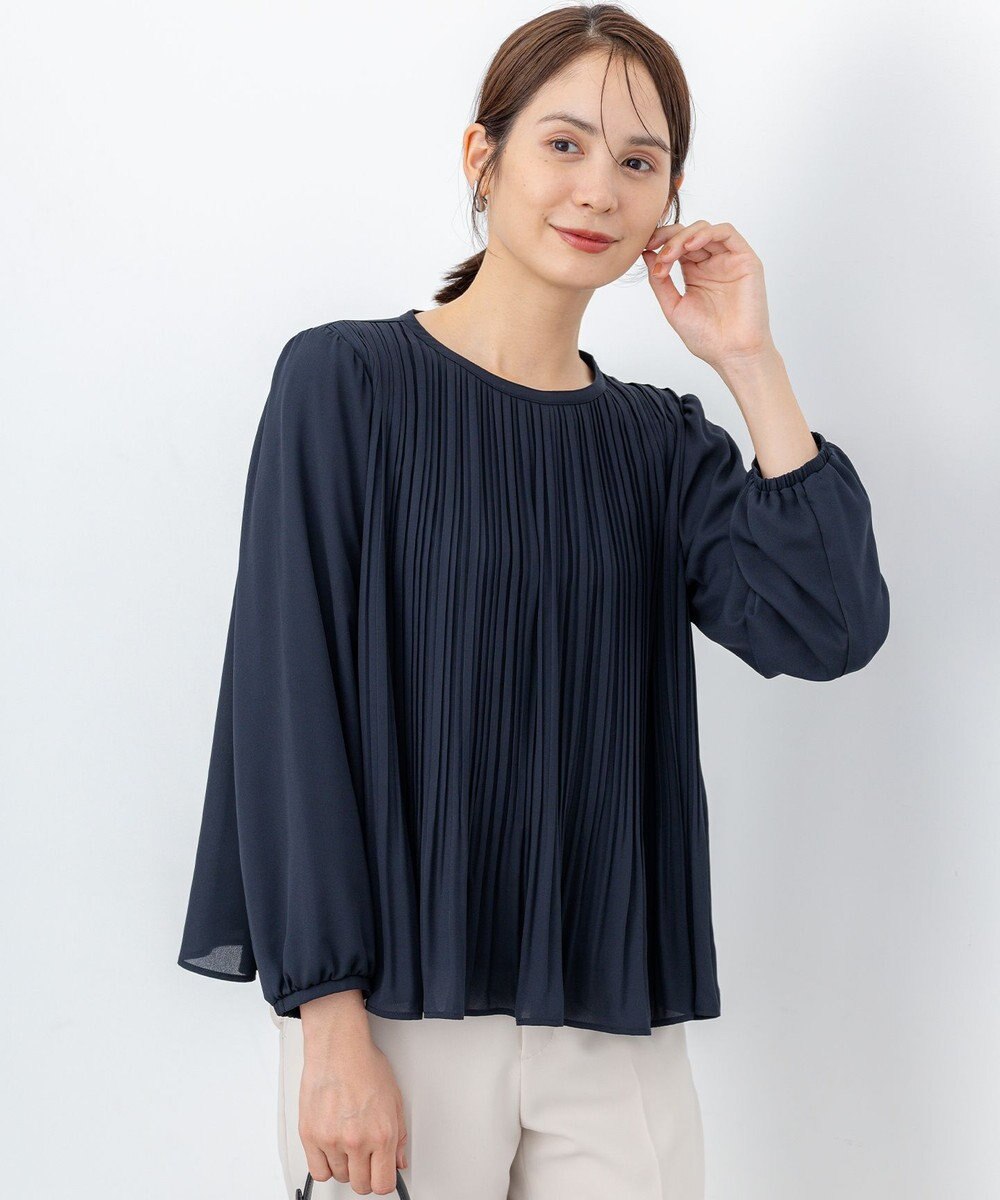 組曲 S 【WEB限定】ジョーゼットシフォンプリーツ ブラウス 