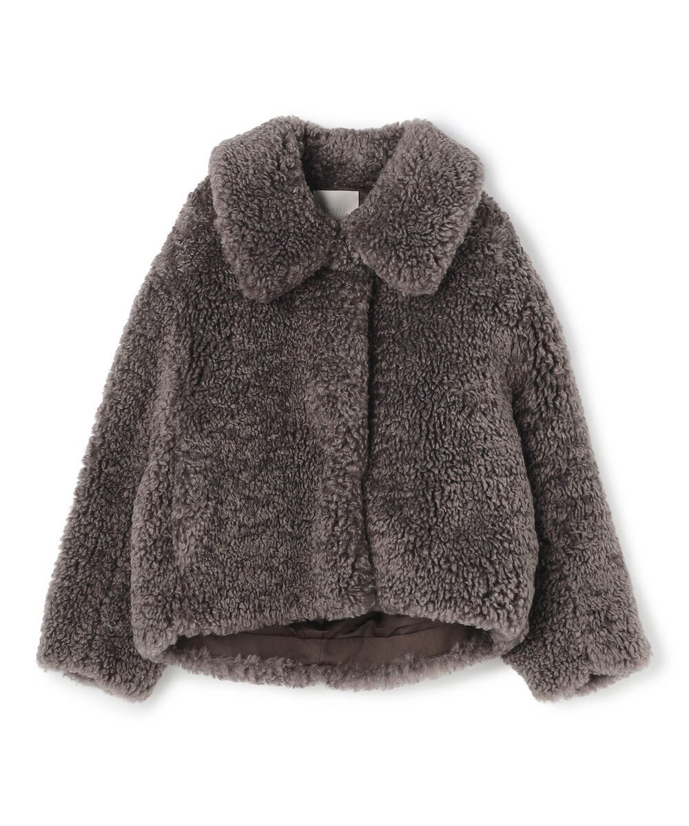 UNFILO エコファー ステンカラーコート 