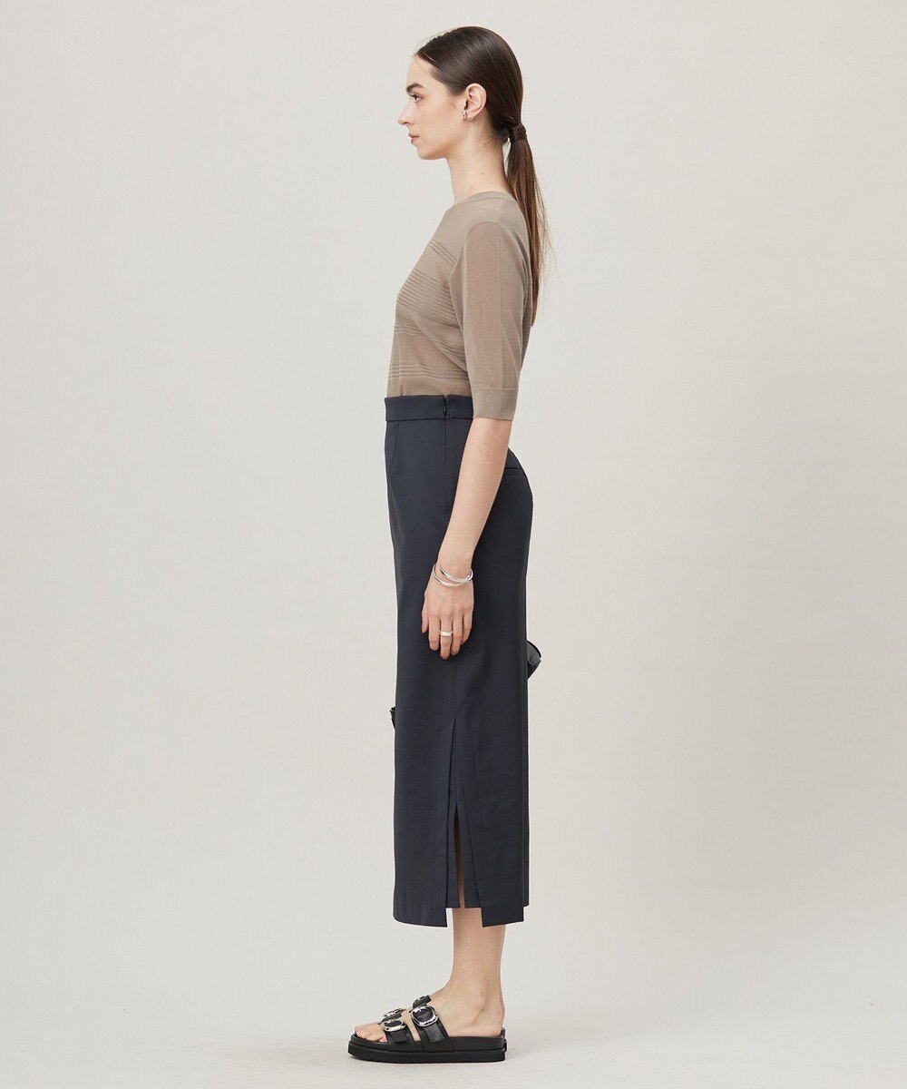 ICB 【洗える】シェルタリングドライサテン タイトスカート 