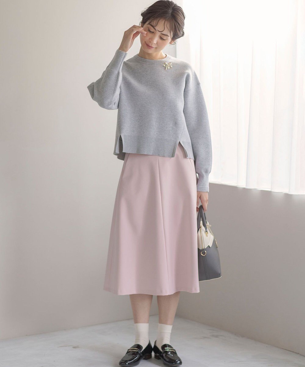 組曲 スウェットライクニットプルオーバー 