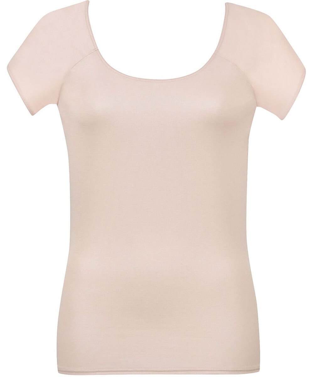 Wing インナー 綿混素材(身生地部) 汗をかいてもべたつきにくい 抗菌防臭(身生地部) 【瞬汗ドライ】 汗取り付き 2分袖 半袖 春 夏 EL1238 ウイング／ワコール 