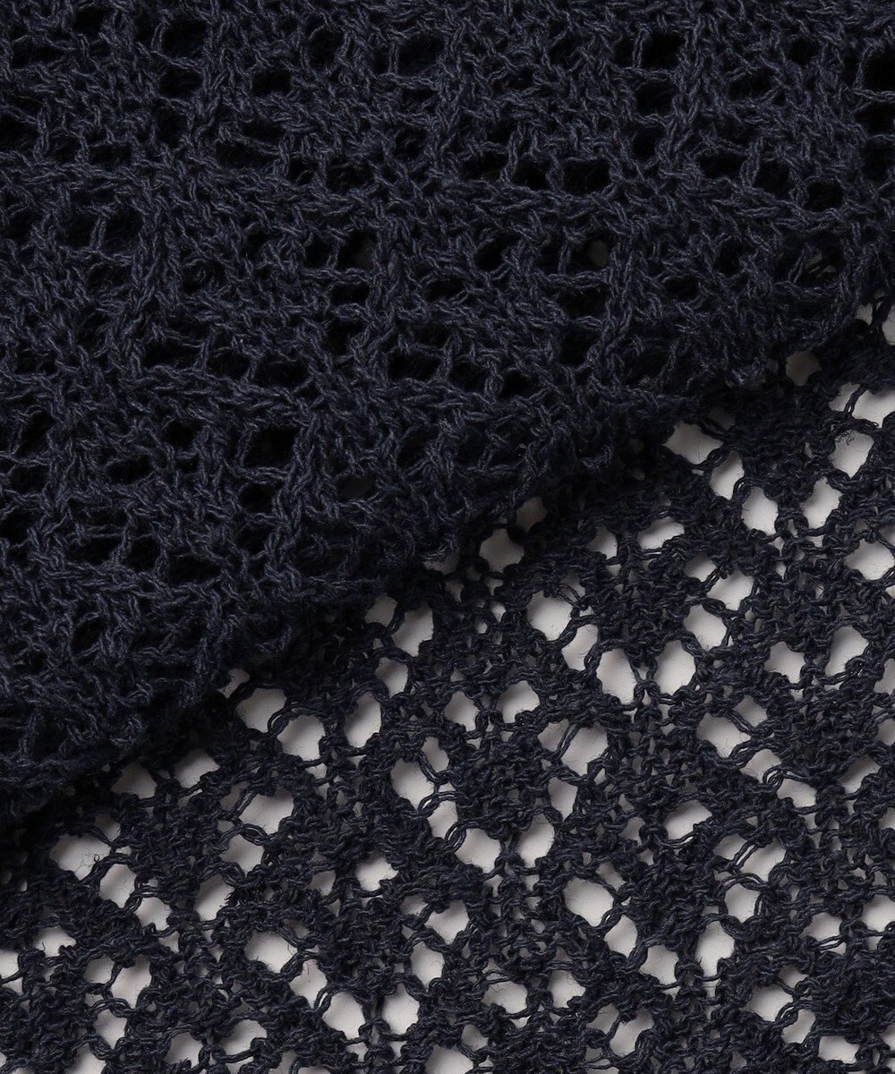 J.PRESS LADIES L LINEN COTTON BLEND ニット カーディガン 