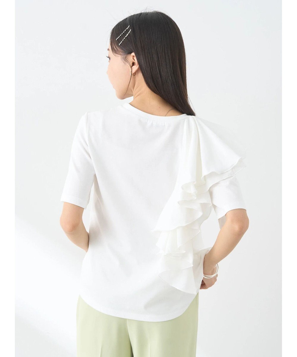 earth music&ecology アシメフリルプルオーバー 