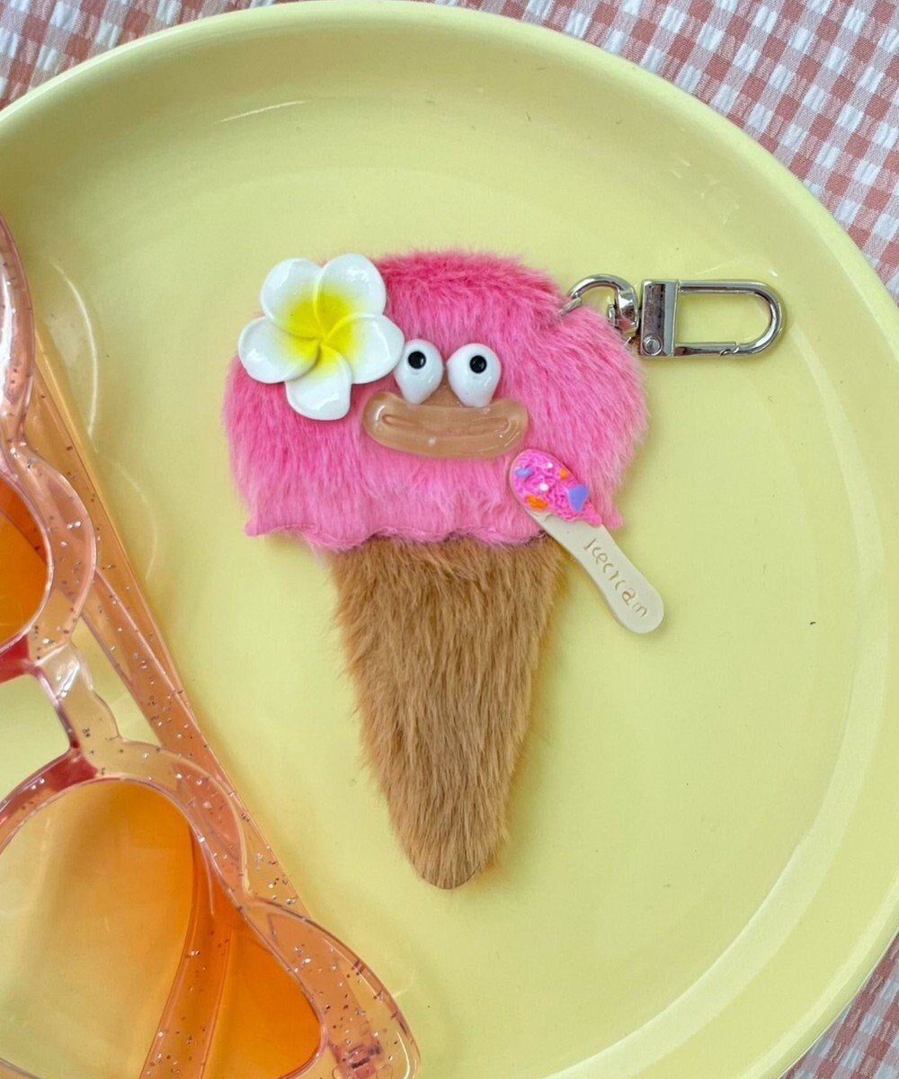 WEGO ミニデリシャスアイスクリームモンスターぬいぐるみキーホルダー 