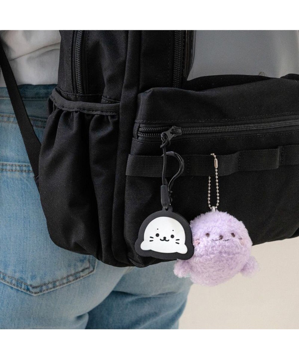 Mother garden しろたん ふわふわキーホルダー 《紫》 単品 