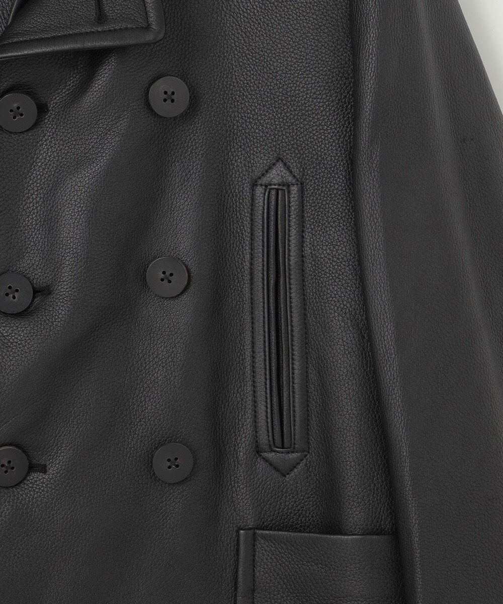 J.PRESS MEN ディアスキンレザーPコート 