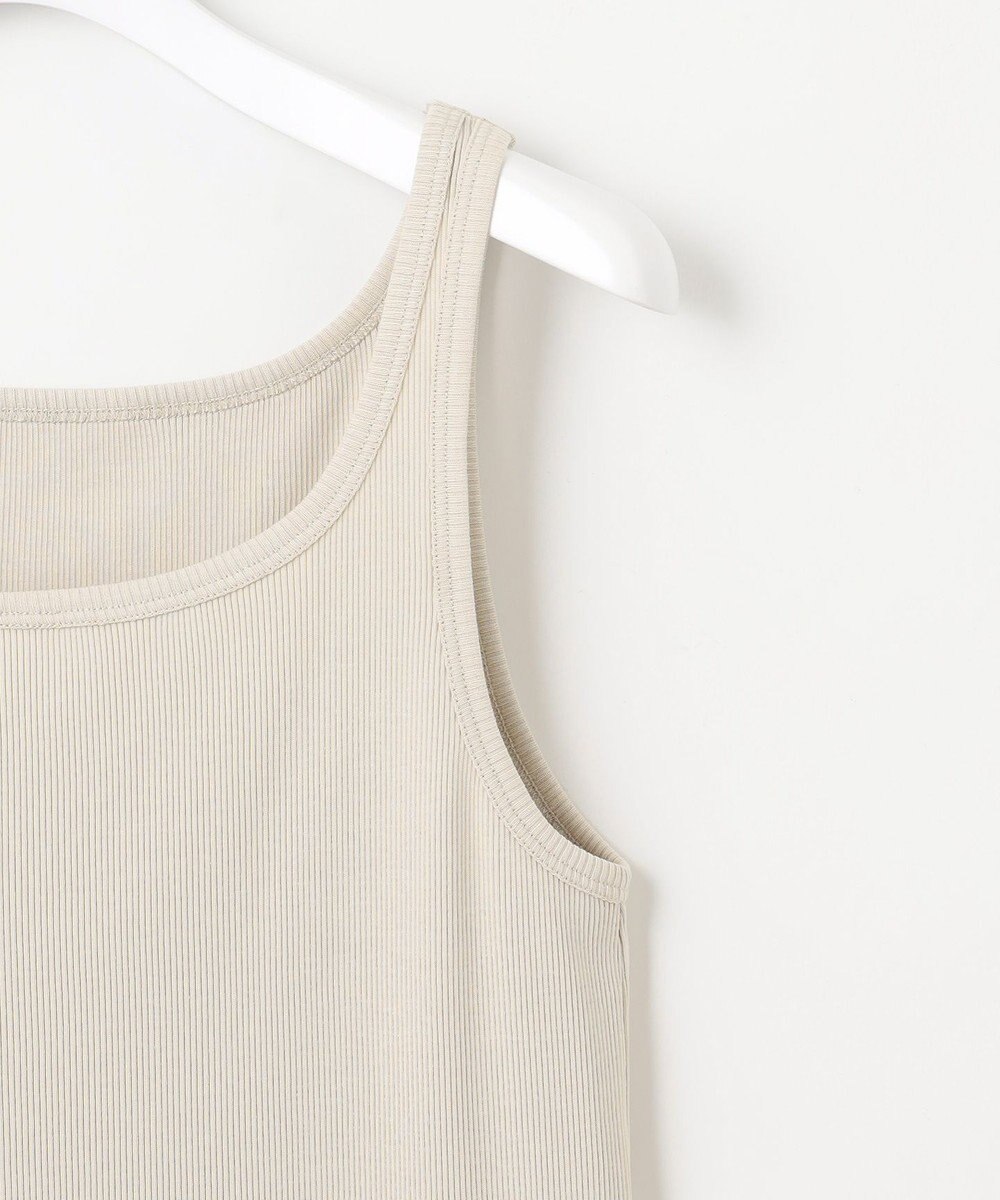 自由区 L 【洗える】ソフトリブ タンクトップ 