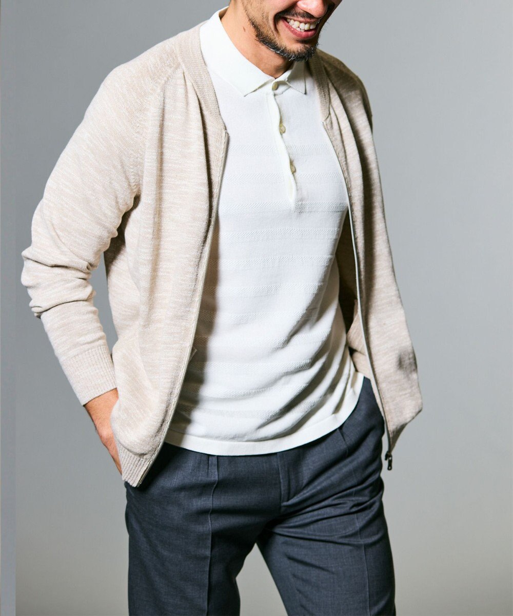 GOTAIRIKU ロングセラー【洗える/折り目加工/シワになりにくい/ウエストアジャスター】ウォッシャブル サマーウール100％パンツ_定番色(1タック)25年モデル 