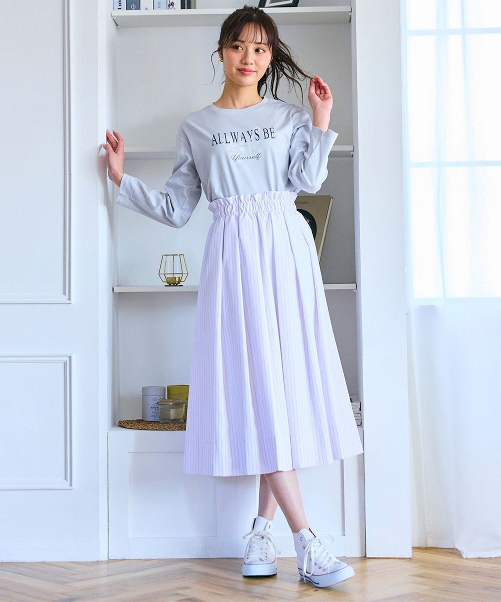 Feroux メッセージプリント・ロングスリーブTシャツ 