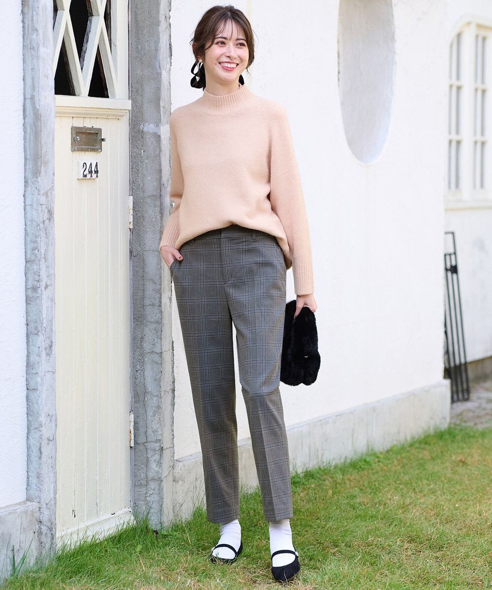 ANY SIS L  【大人百花掲載 ヨンアさん着用】ハイネックバックポイント ニット 