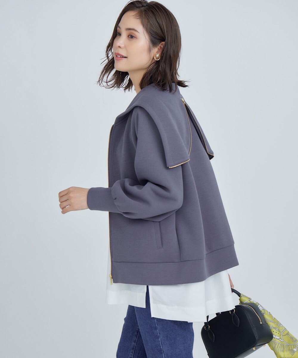 組曲 ダンボールジャージー ジップアップパーカー 