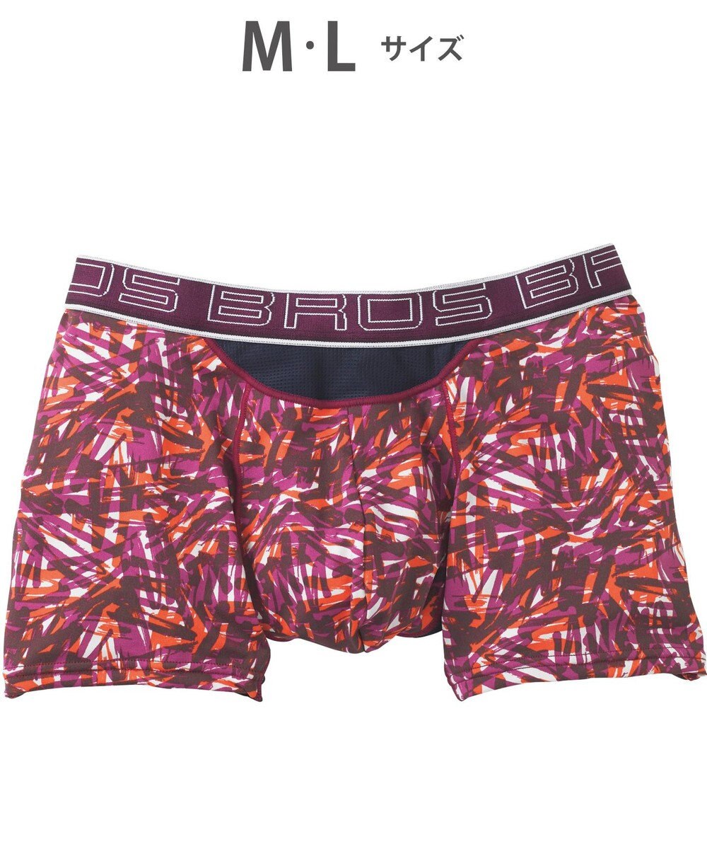 WACOAL MEN ボクサーパンツ 風が通ってムレ軽減。 ダブルエアスルータイプ 吸汗速乾 前閉じ GT3910 /ブロス バイ ワコールメン 