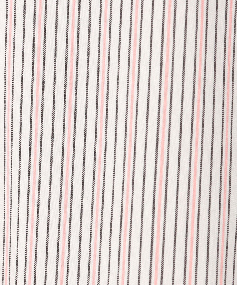 J.PRESS LADIES L 【洗える】BEZコットンナイロン ストライプ シャツカラー ブラウス 