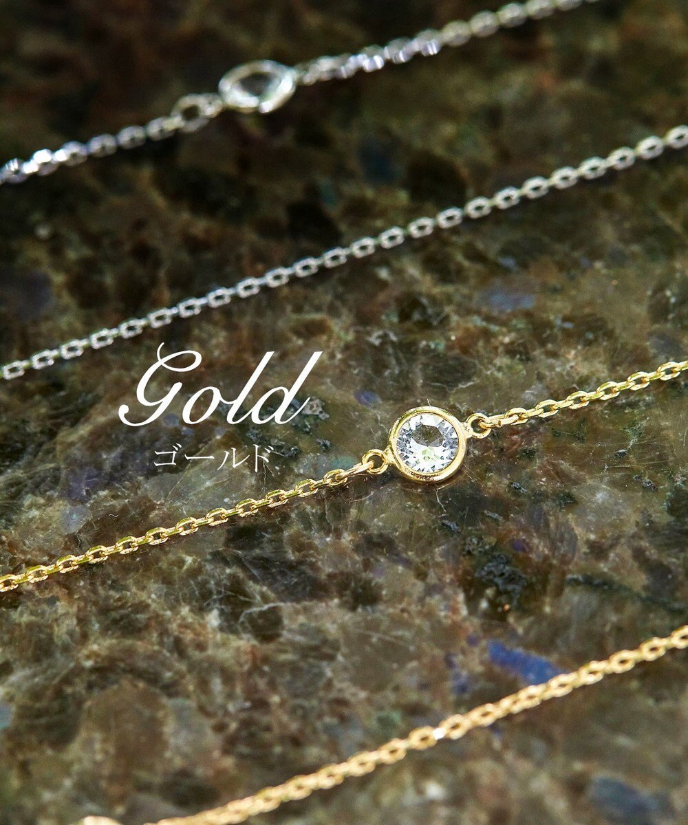 Tiaclasse 【日本製】どんなスタイルにも合わせやすいクリスタルネックレス 