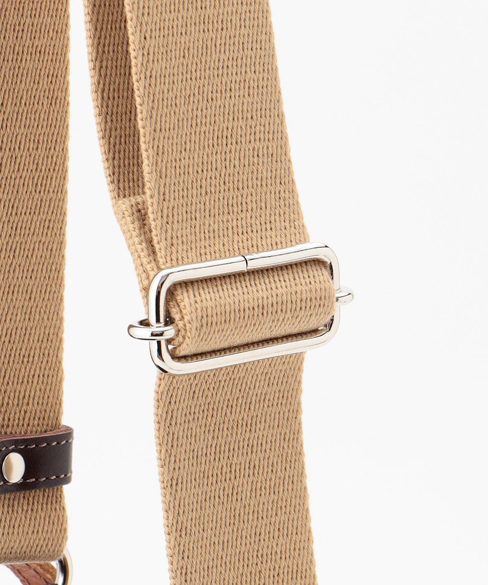 UNBILLION Otias 8号キャンバス牛革付属タテ型ボディバッグ 