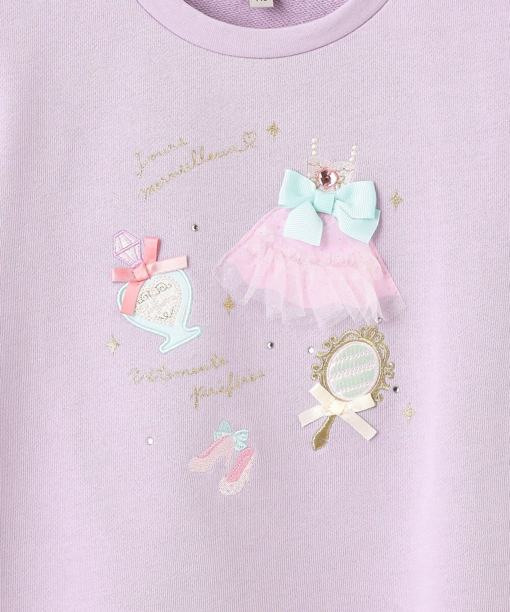 ANY KIDS 【らくっトレーナー】裏毛プリンセスデザイン トレーナー 