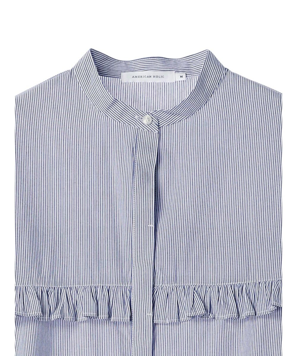 AMERICAN HOLIC フリルバンドカラーシャツ 