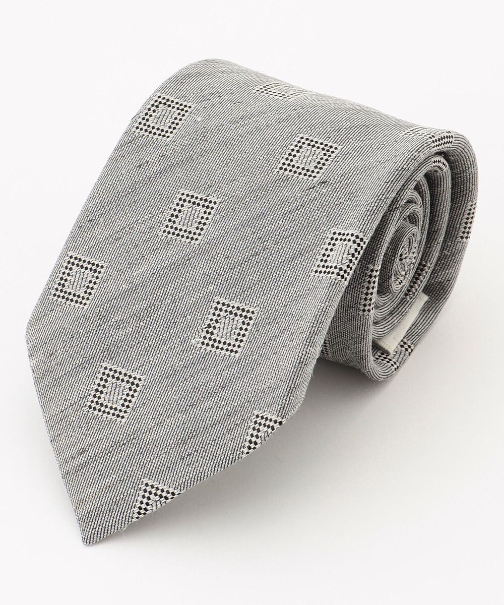 JOSEPH ABBOUD 【日本縫製】シャドースクエアジャガード ネクタイ 