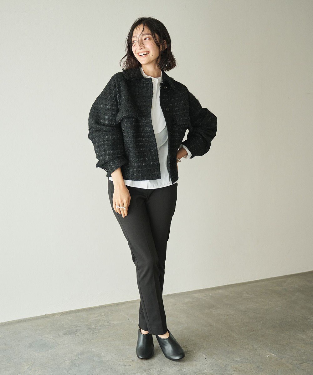 #Newans 【洗濯機可能】ウェイビービブデザインブラウス 