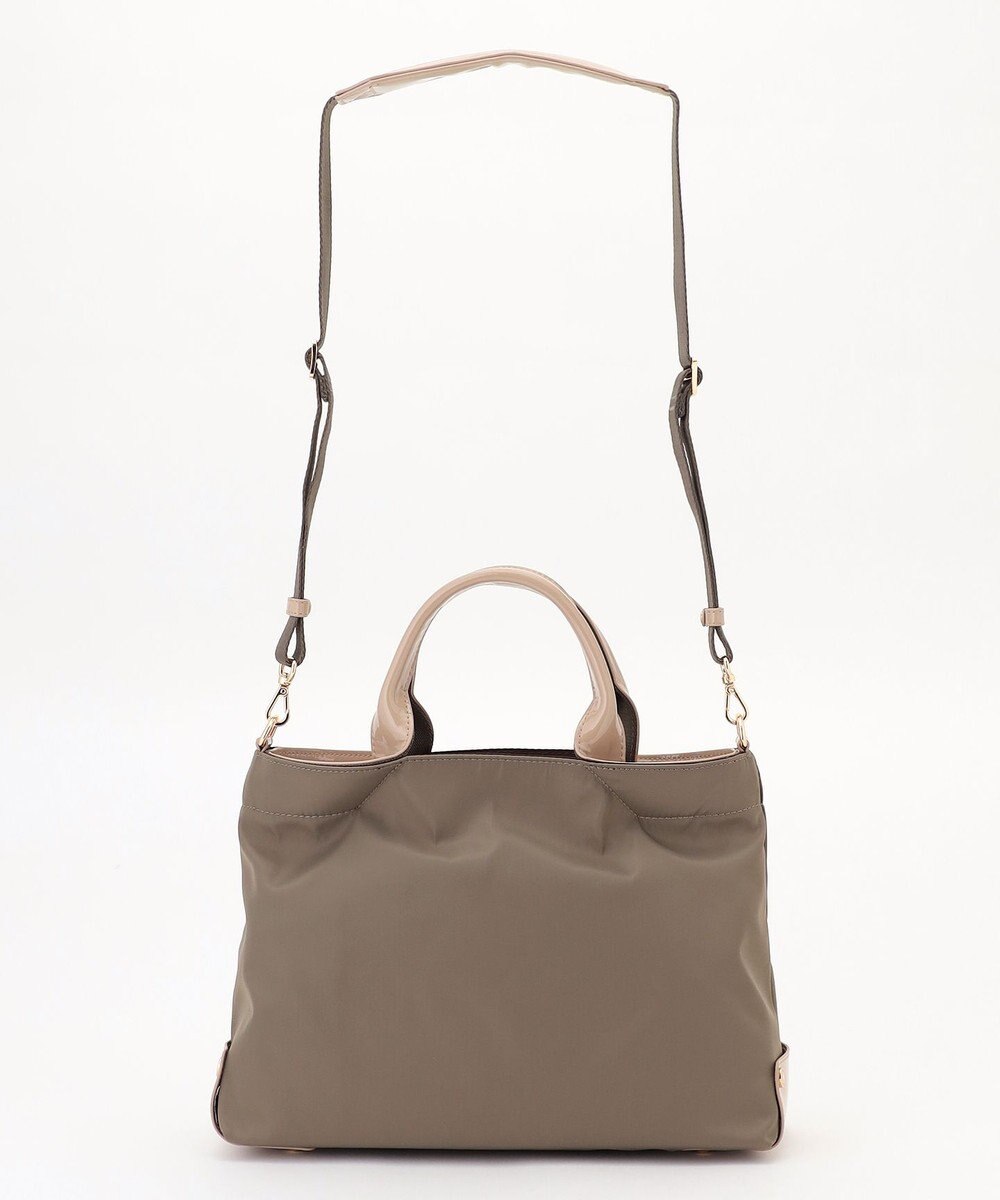 LA BAGAGERIE ツイルナイロン×エナメル 2WAYトートバッグ Sサイズ 