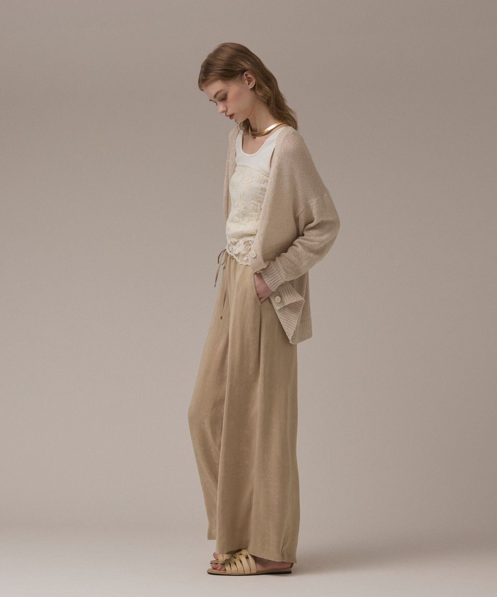 GRACE CONTINENTAL ラメルーズニットカーディガン 