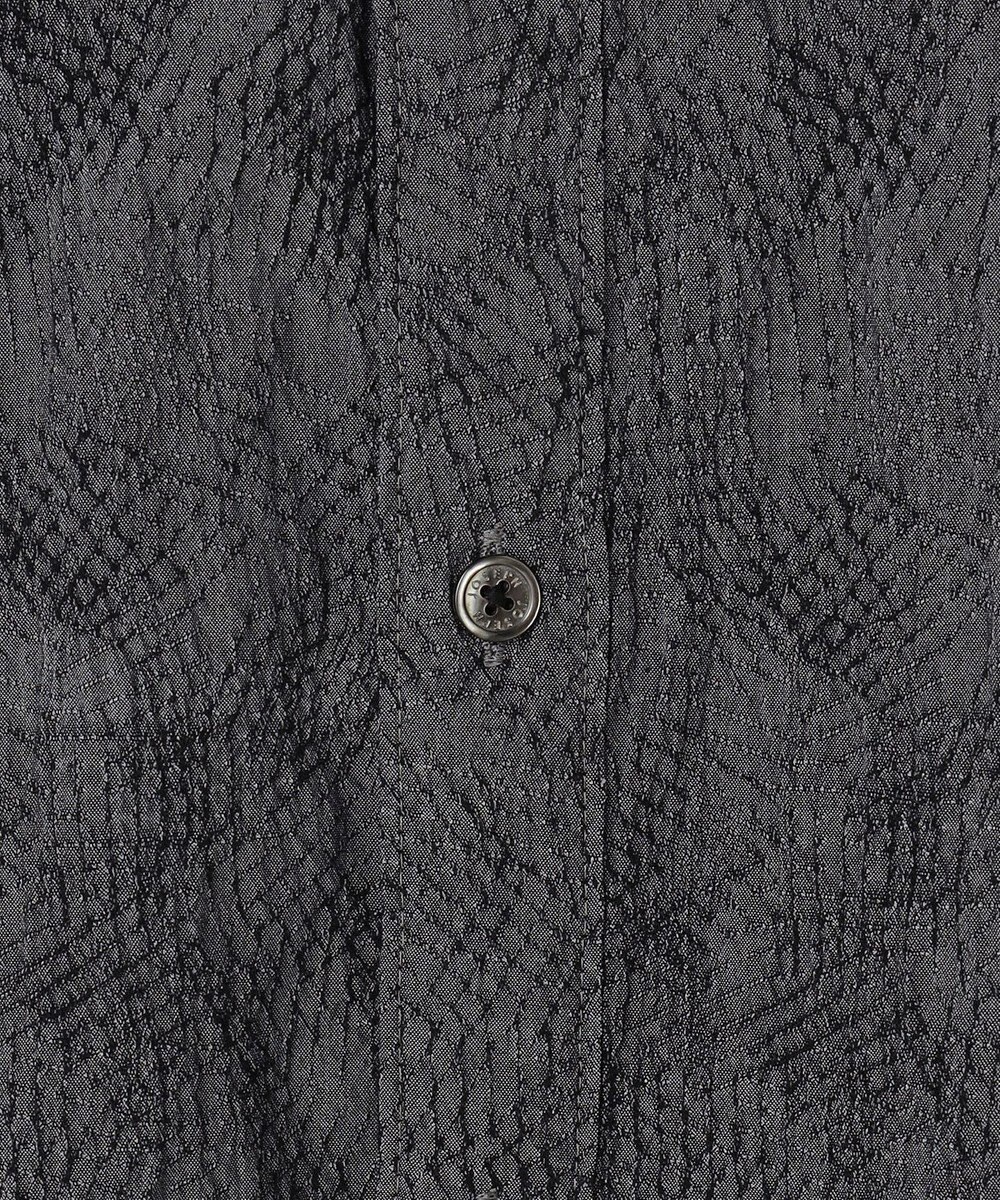 JOSEPH HOMME アブストラクトジャガードストレッチ　レギュラーカラーシャツ 
