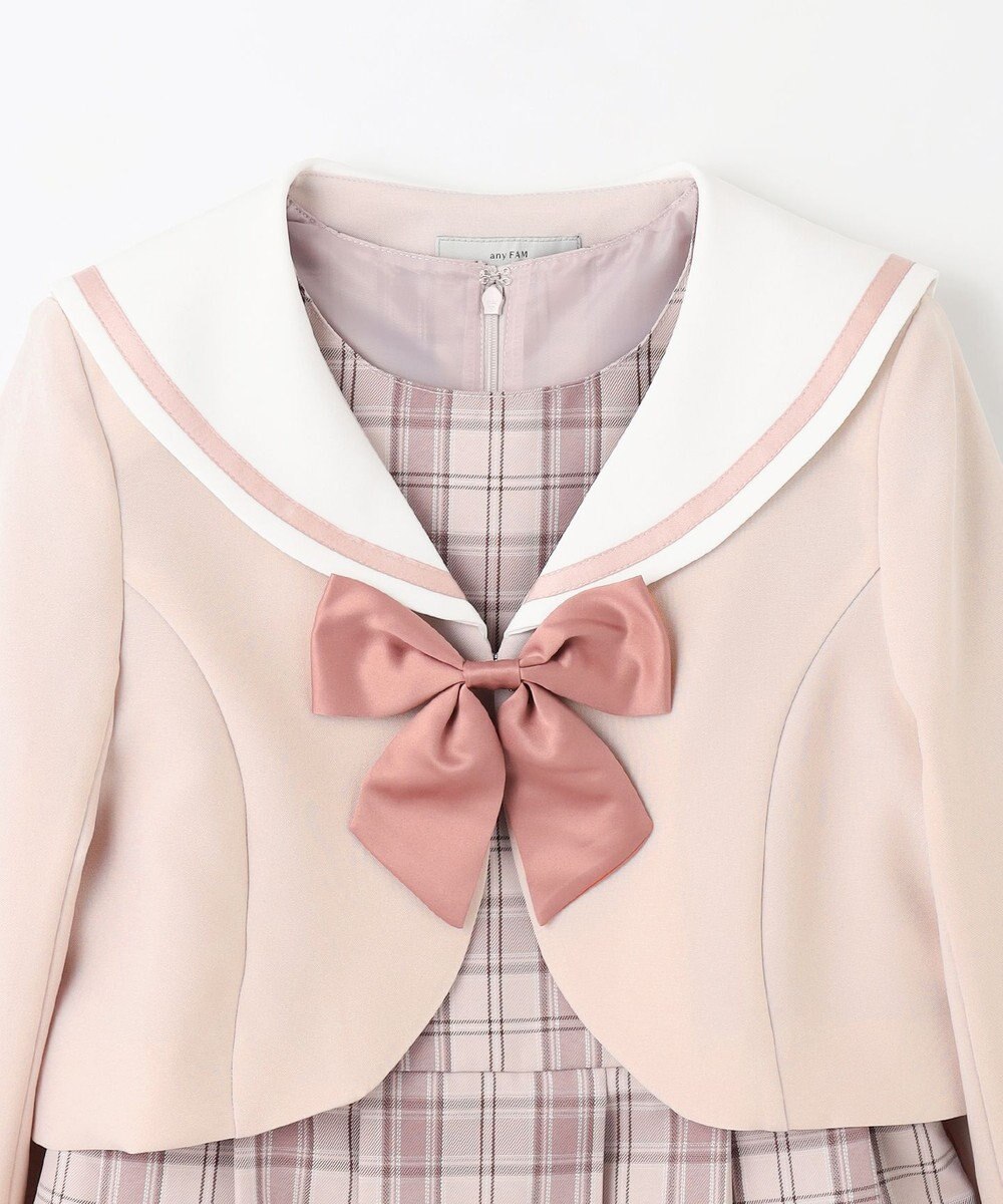 ANY KIDS 【2点セット】セーラージャケット+チェックワンピース 