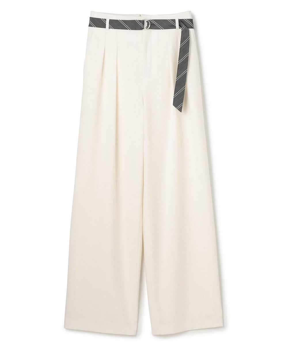 BEIGE， ZEPHYR / ベルト付き 2タックワイドパンツ 