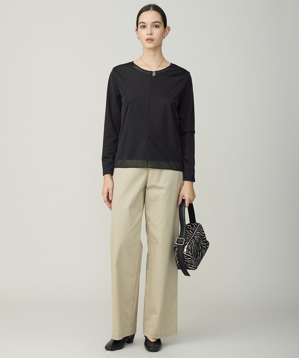 ICB L イージージョーゼット シアーレイヤードカットソー 