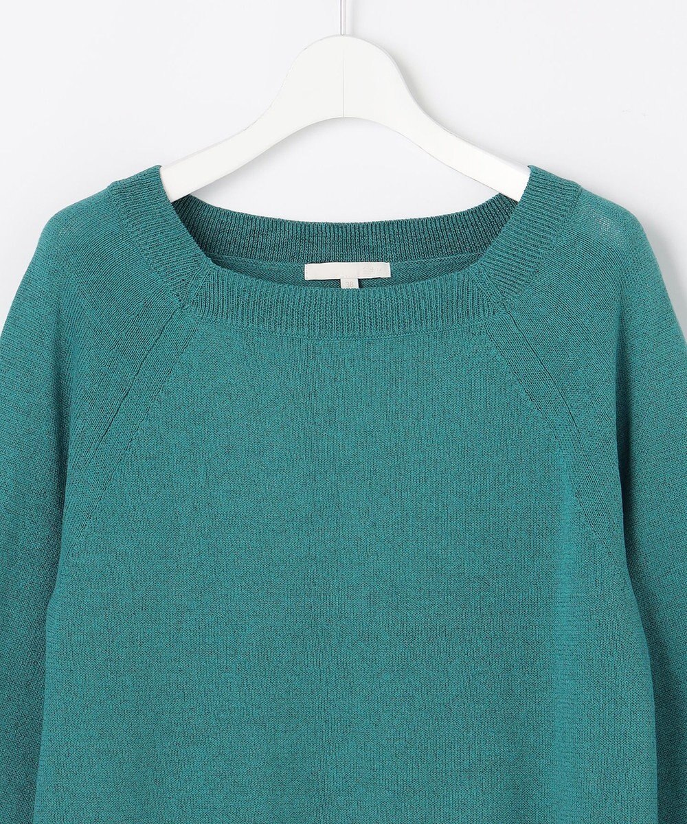 自由区 【アンサンブル対応】ペーパーコットンスクエアネックニット プルオーバー 