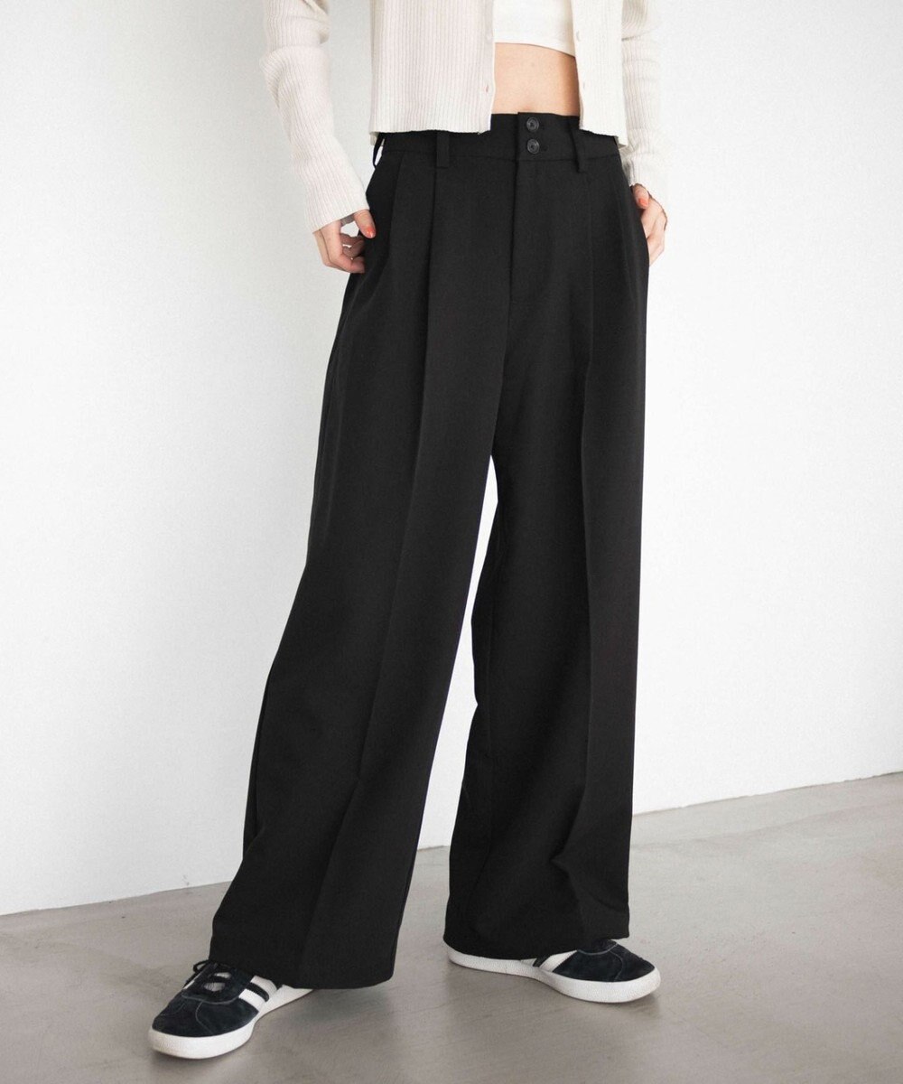 WEGO 【ユニセックス着用ITEM/SMLサイズ展開】バギースラックス 