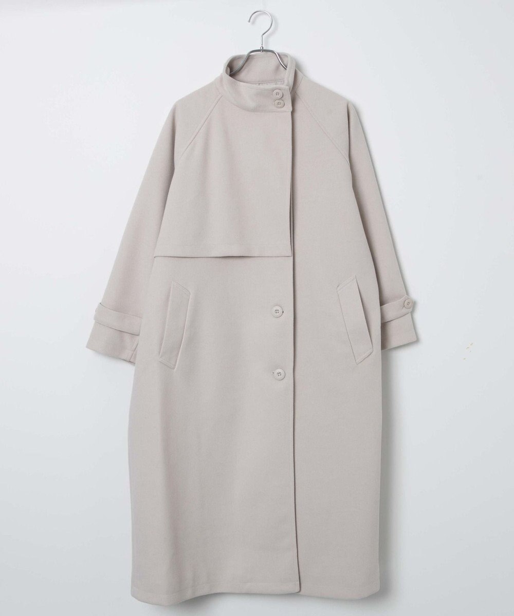 WEGO スタンドカラーロングコート 