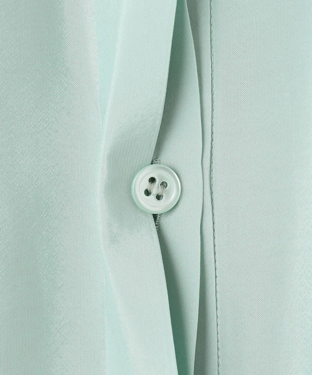 ICB 【洗える】ヌーディスローン  バンドカラーブラウス 