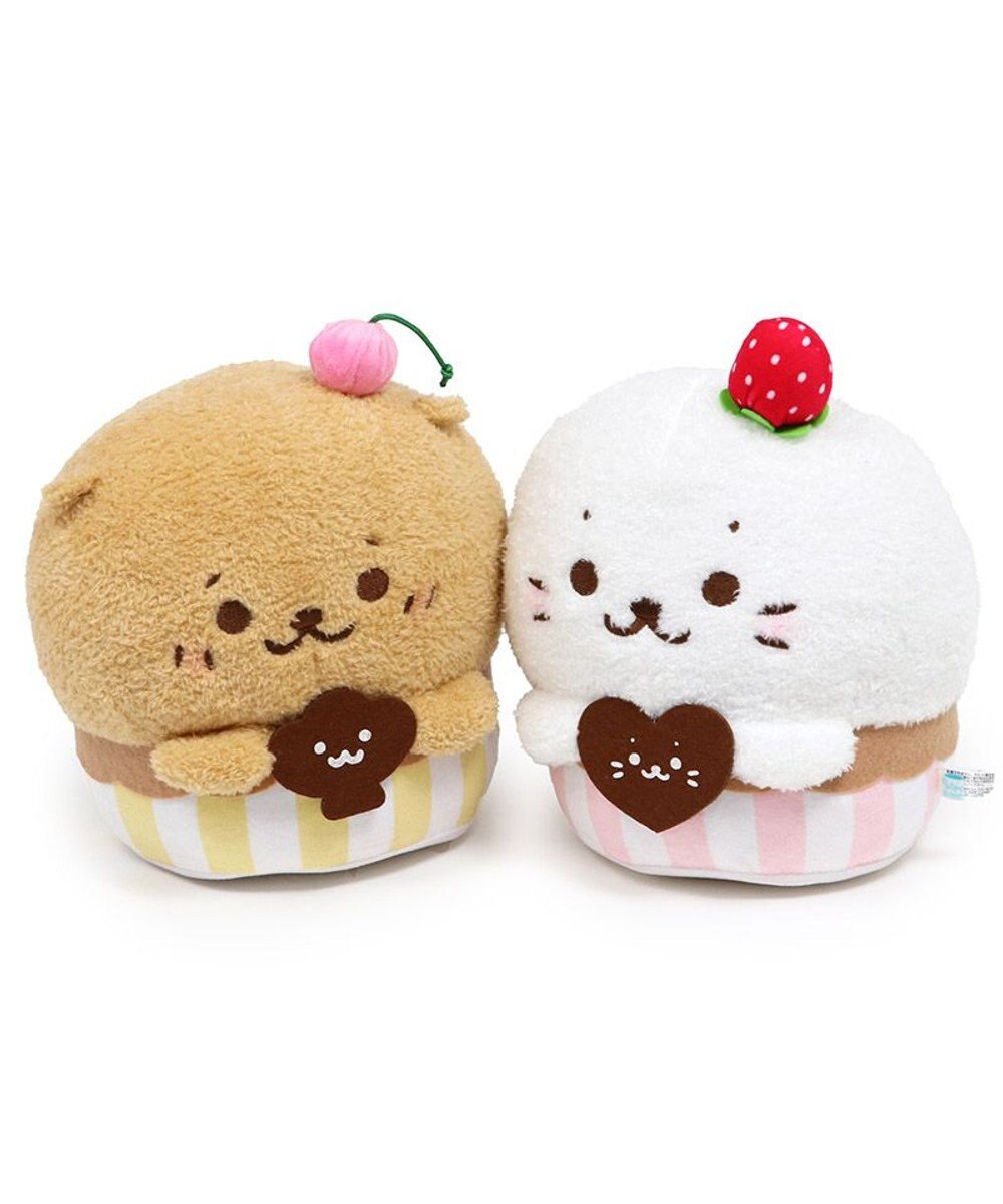 Mother garden しろたん カップケーキ マスコット 20cm お座りぬいぐるみ 