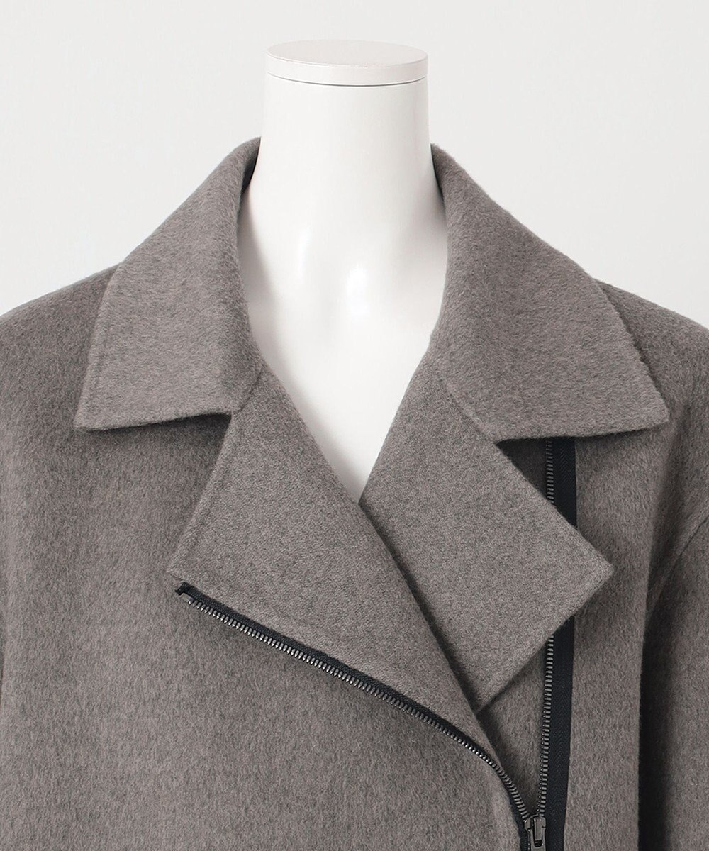 23区 【エステータ】ウールカシミヤビーバー ジップコート 