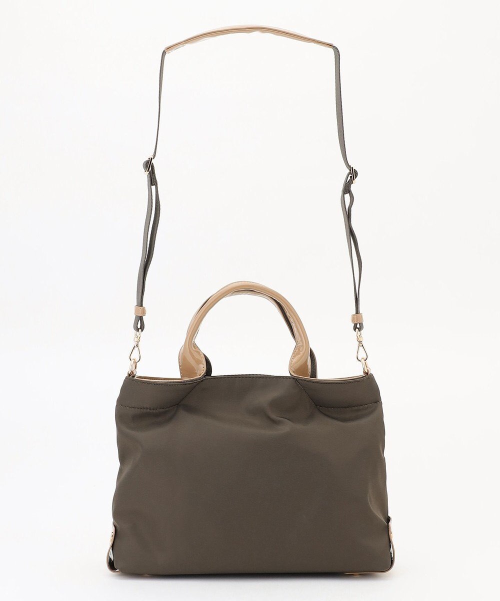 LA BAGAGERIE ツイルナイロン×エナメル 2WAYトートバッグ Sサイズ 