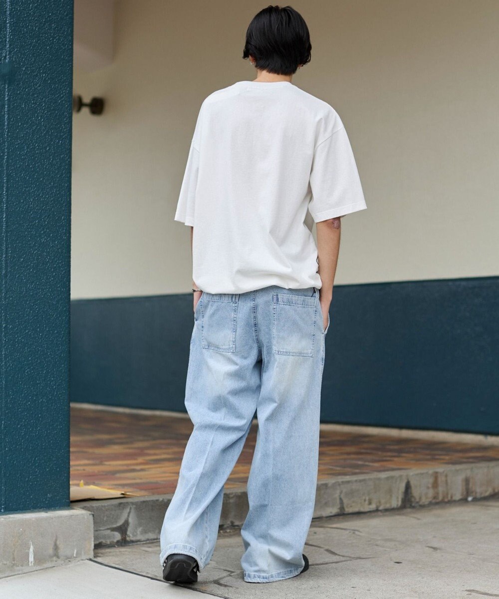 WEGO イージーバギーフレアデニムスラックス 