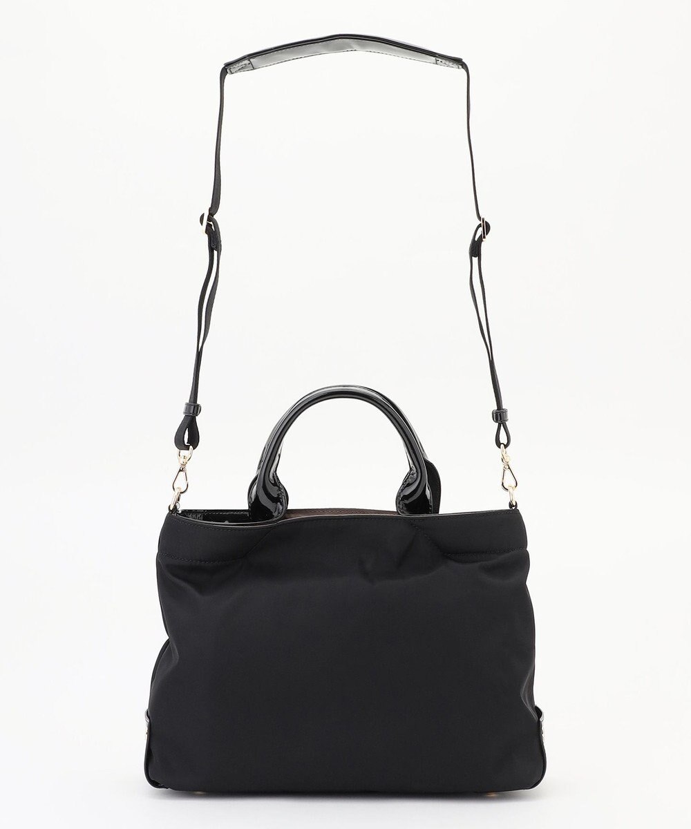 LA BAGAGERIE ツイルナイロン×エナメル 2WAYトートバッグ Sサイズ 