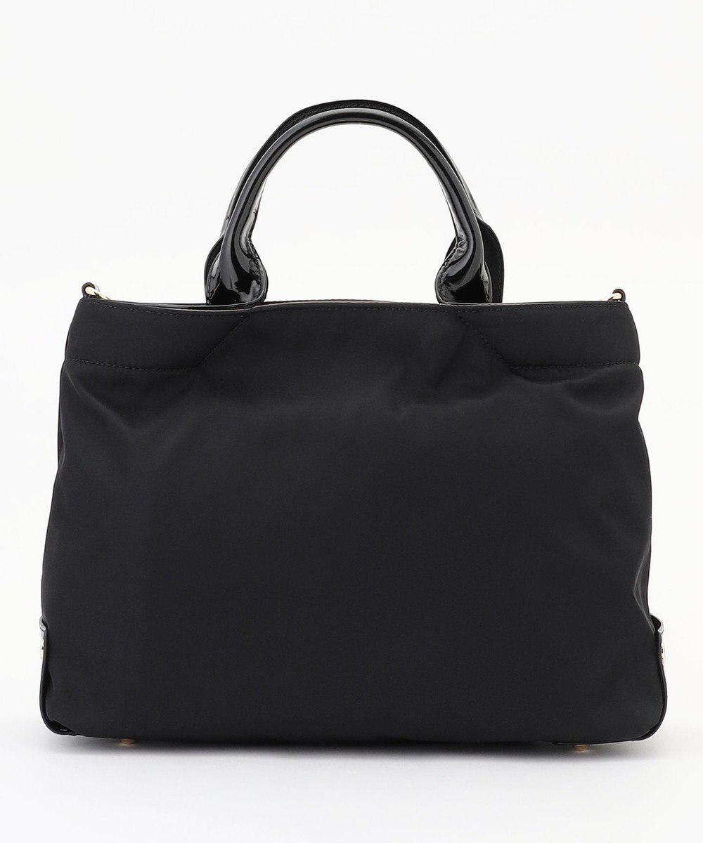 LA BAGAGERIE ツイルナイロン×エナメル 2WAYトートバッグ Sサイズ 