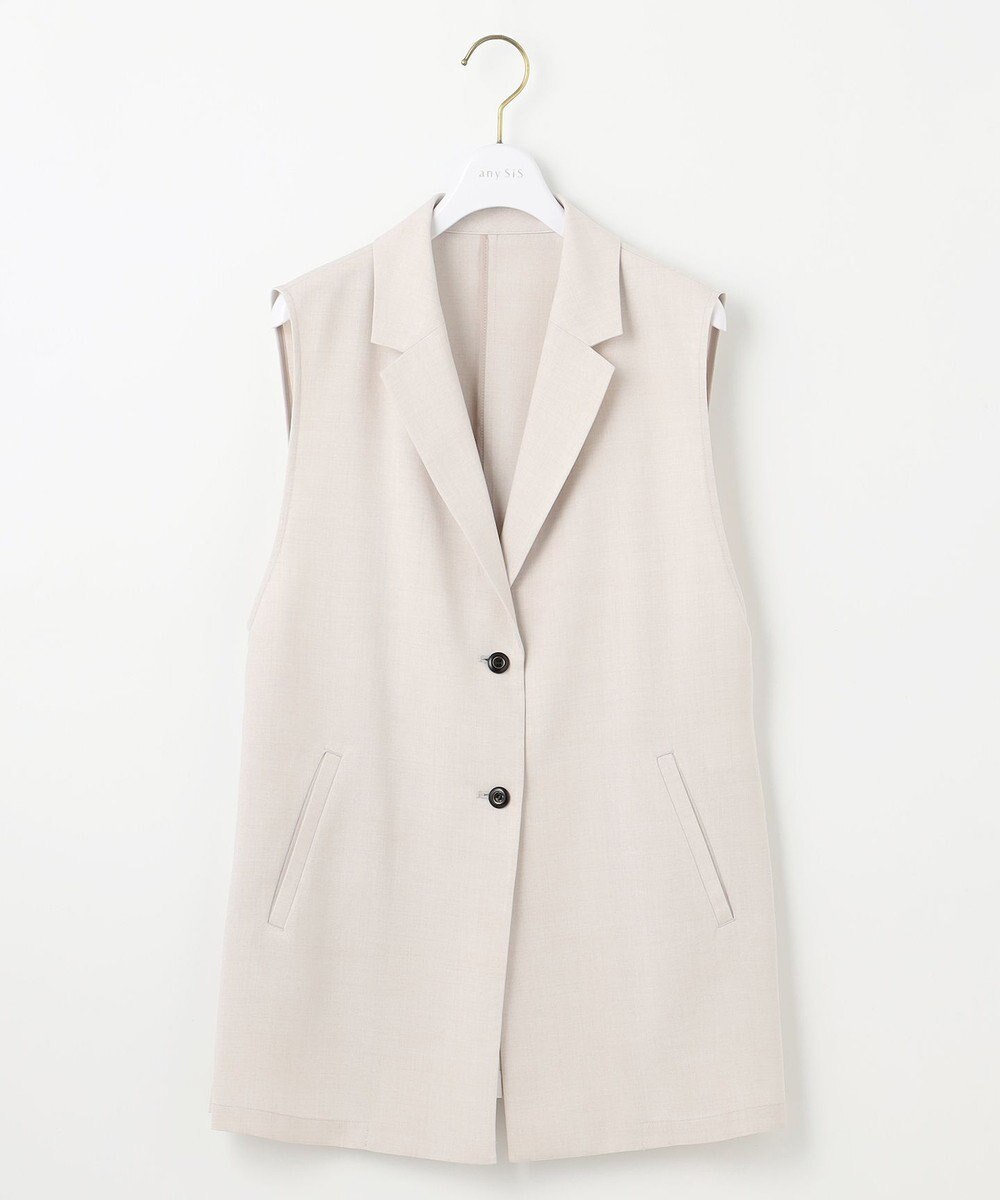 ANY SIS 【UVカット・接触冷感】ドライタッチクール ジレ 