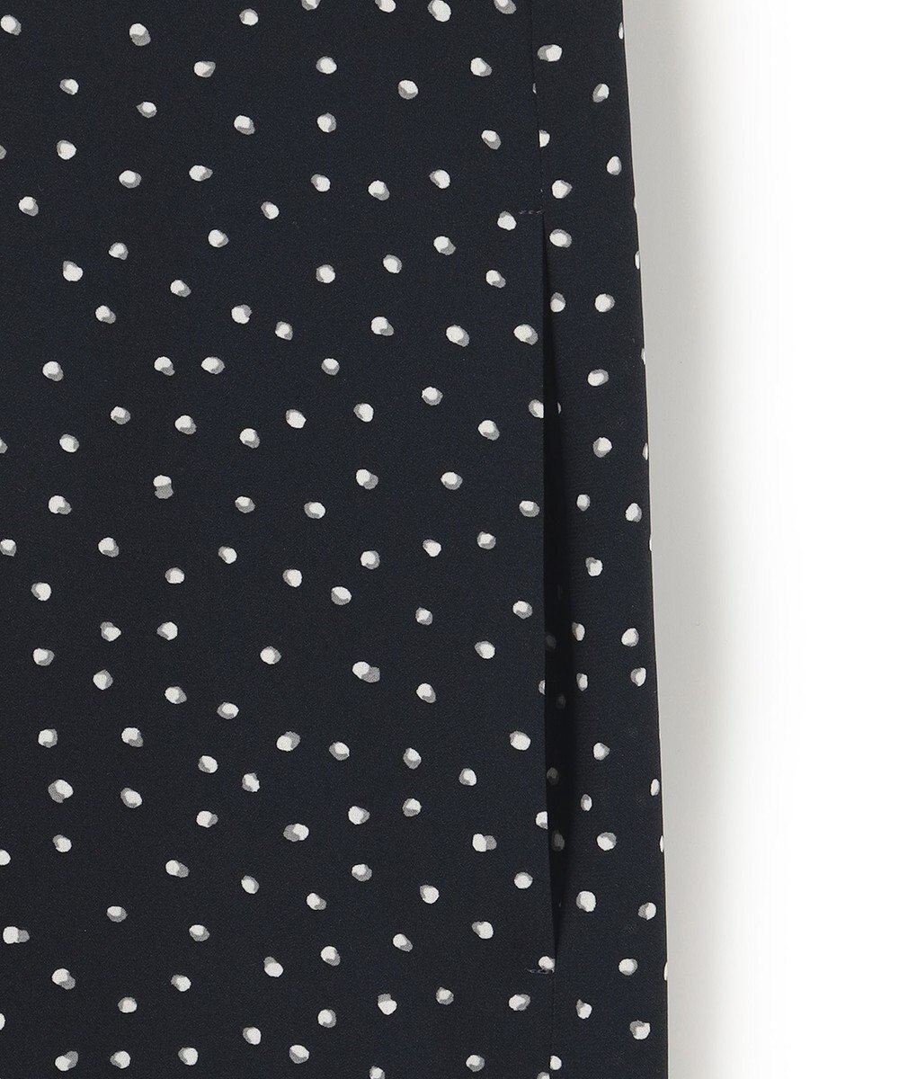 23区 【洗える】バックサテンアムンゼン ドットプリント ワンピース 