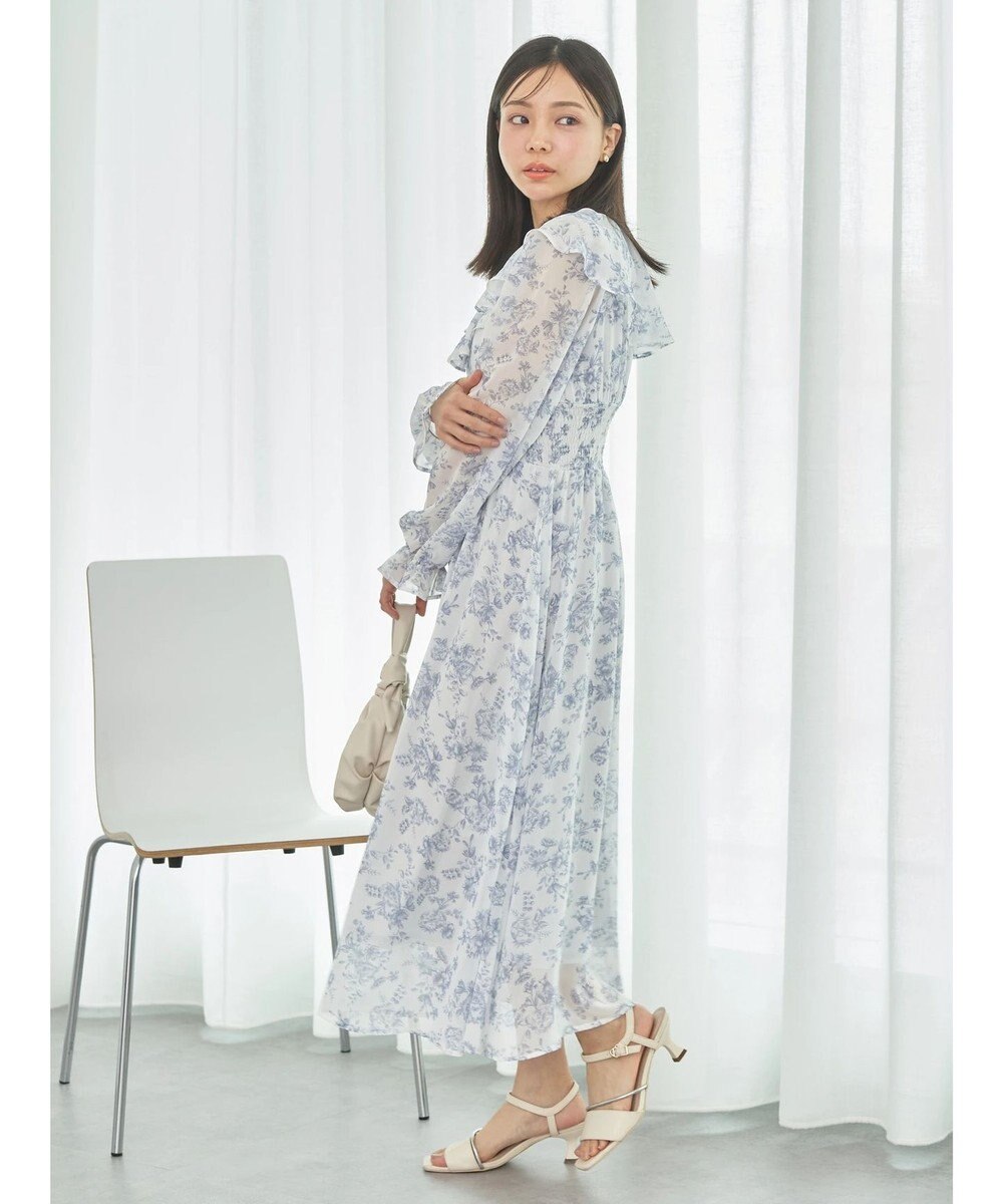 earth music&ecology 隠れバンビ花柄ワンピース 