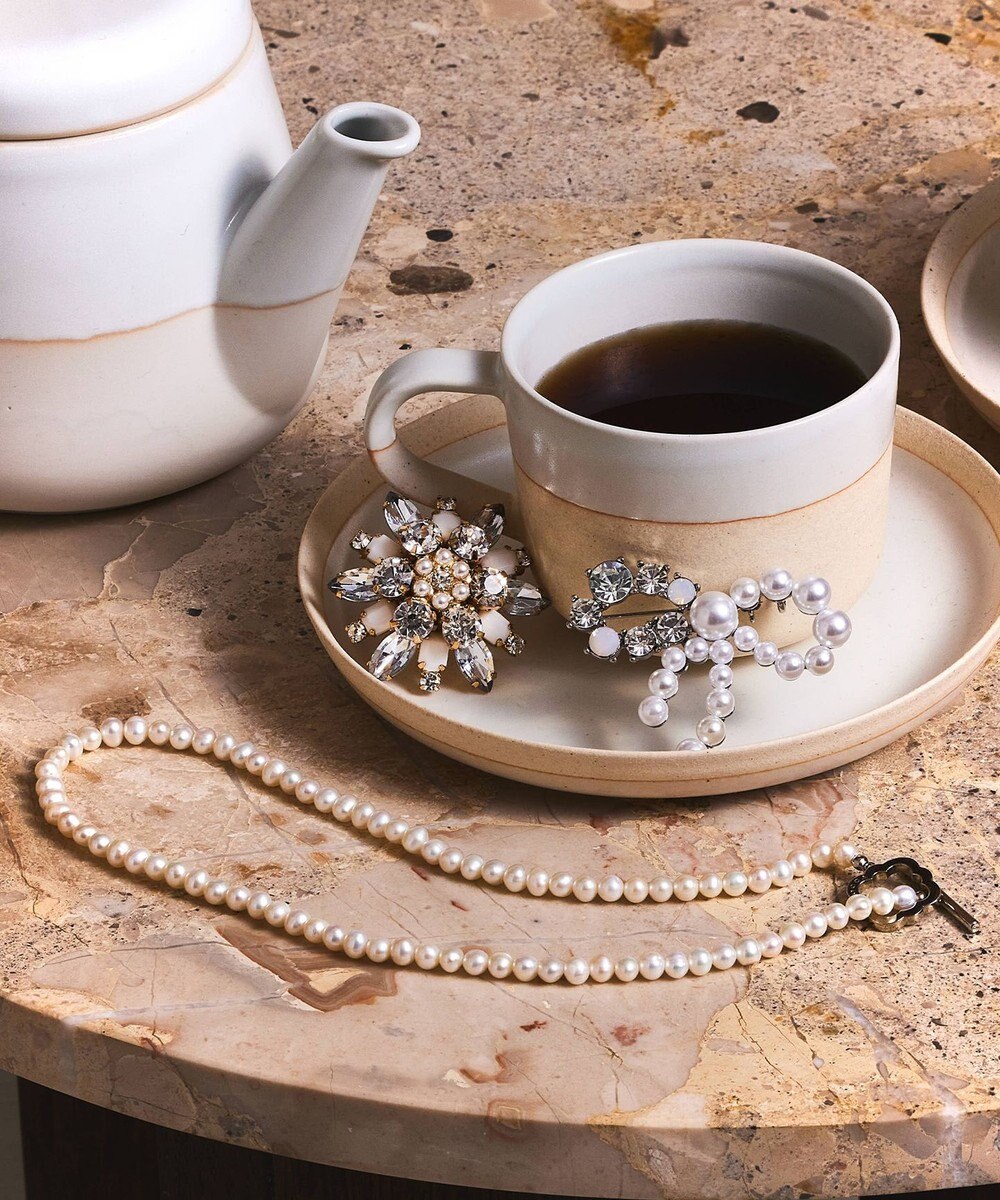 TOCCA NOBLE FLOWER BROOCH NECKLACE 2WAY ブローチネックレス 