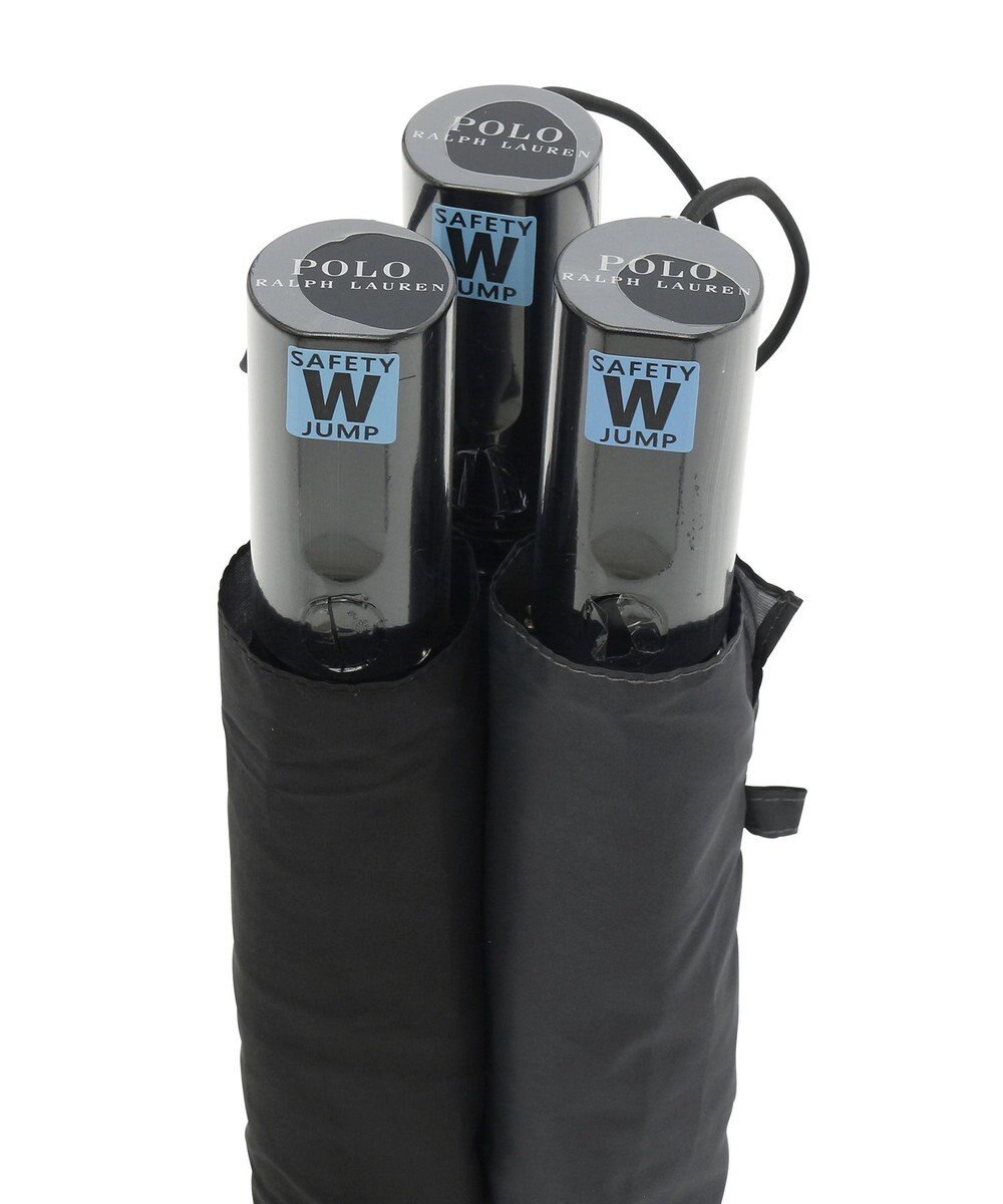 MOONBAT 【自動開閉】POLO RALPH LAUREN 折りたたみ傘  メンズ プレーン ワンポイント刺繍 大きめ60cm 