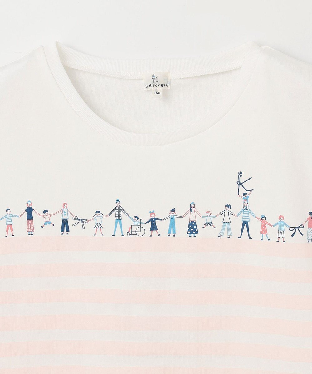 組曲 KIDS 【150-160㎝】【UVケア】グリーンバンド Tシャツ 