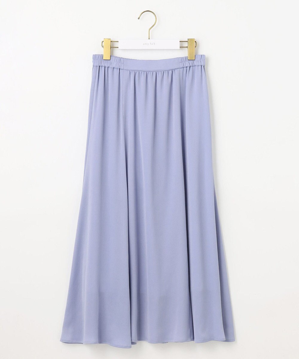 ANY SIS 【撥水】サテンナローフレア スカート 