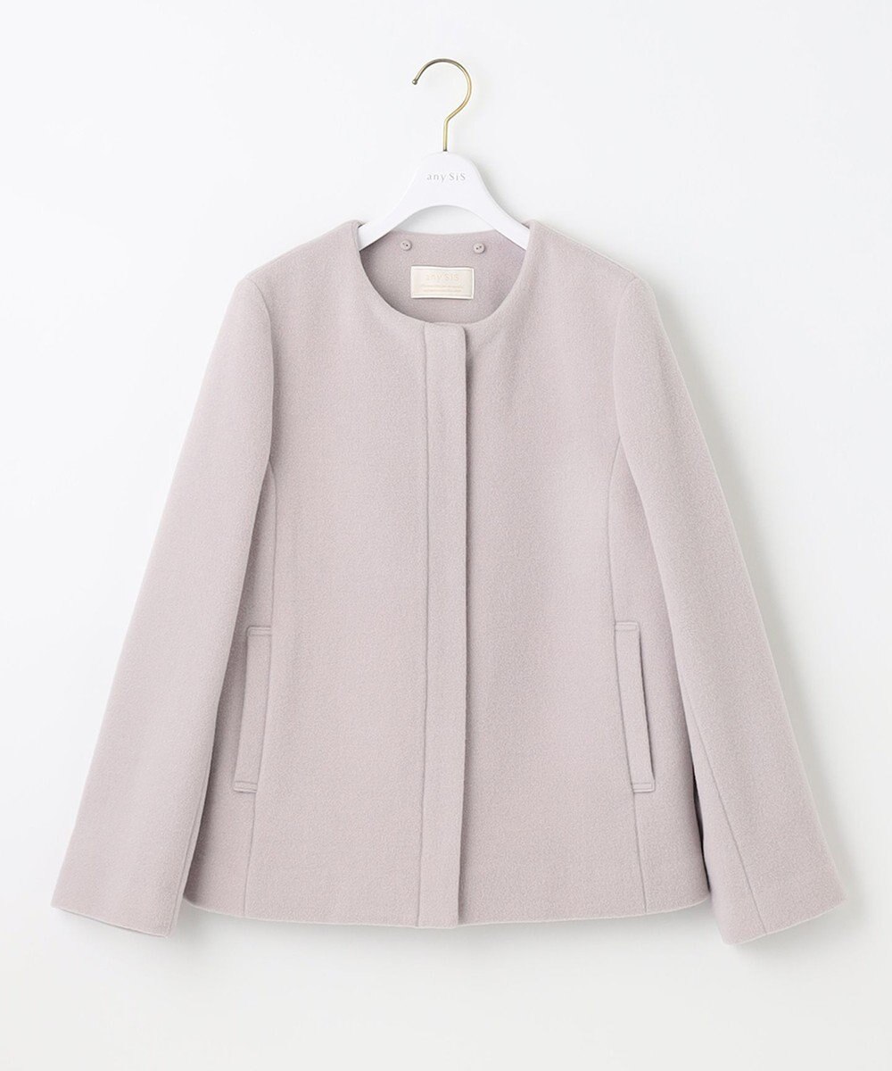 ANY SIS 【美人百花11月号掲載】2WAYスーペリアファインウールモッサ コート 